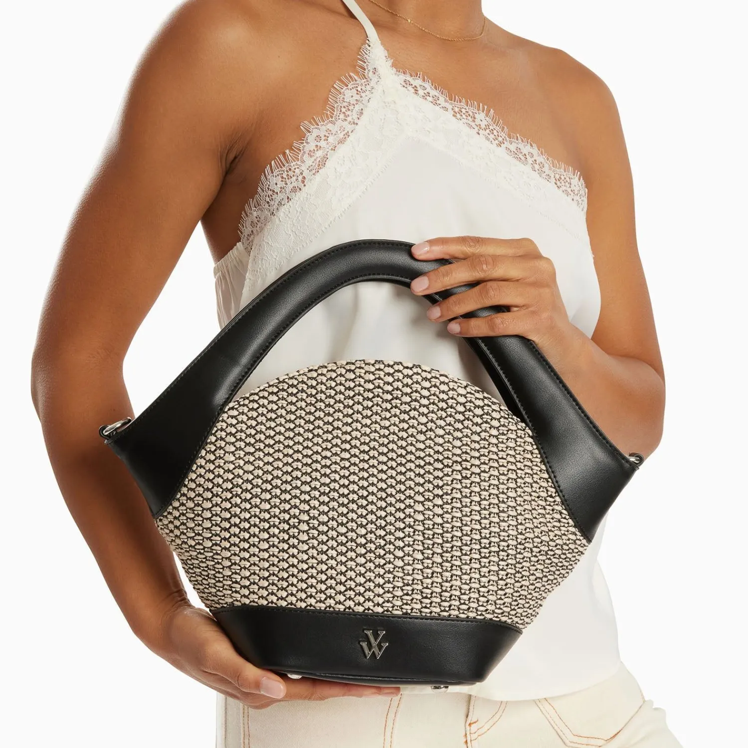 Vanessa Wu Sacs>Petit Sac Panier Juliane Noir