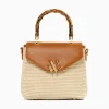 Vanessa Wu Sacs>Sac A Main Gwenaelle Camel A Anse En Faux Bambou