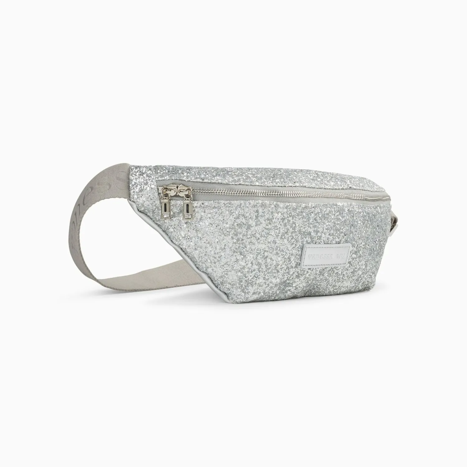 Vanessa Wu Sacs>Sac Banane Lydie Argent A Paillettes