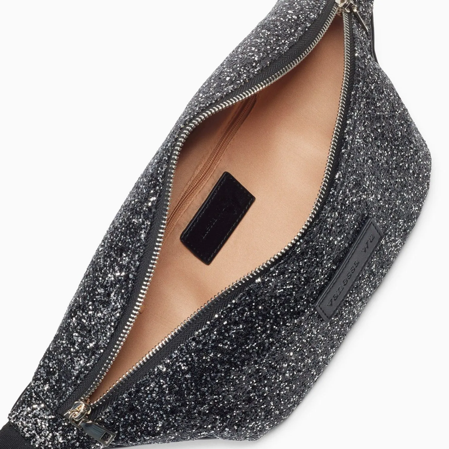 Vanessa Wu Sacs>Sac Banane Lydie Noir A Paillettes