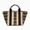 Vanessa Wu Sacs>Sac Cabas Trapeze Maya Noir A Franges