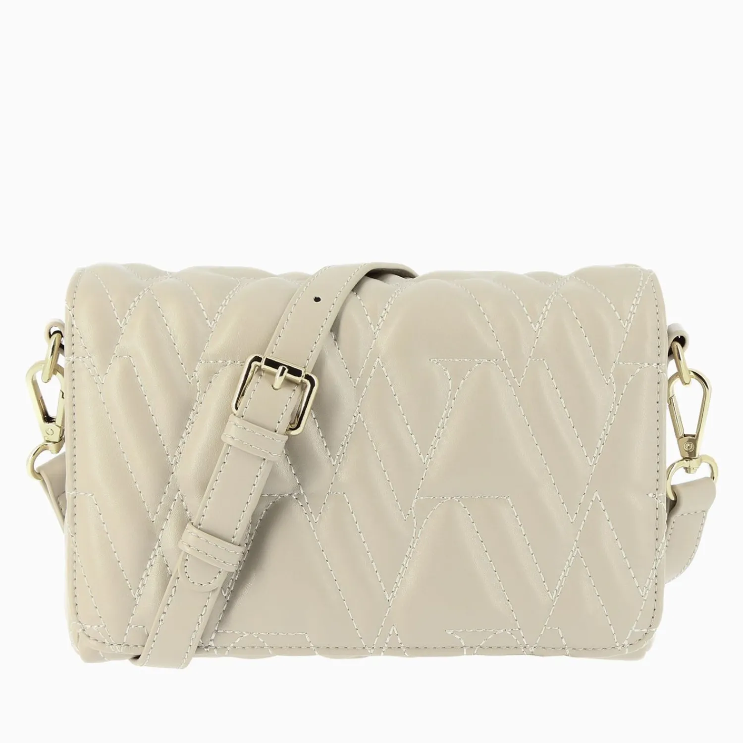Vanessa Wu Sacs>Sac Matelasse Noelie Monogrammes Beige