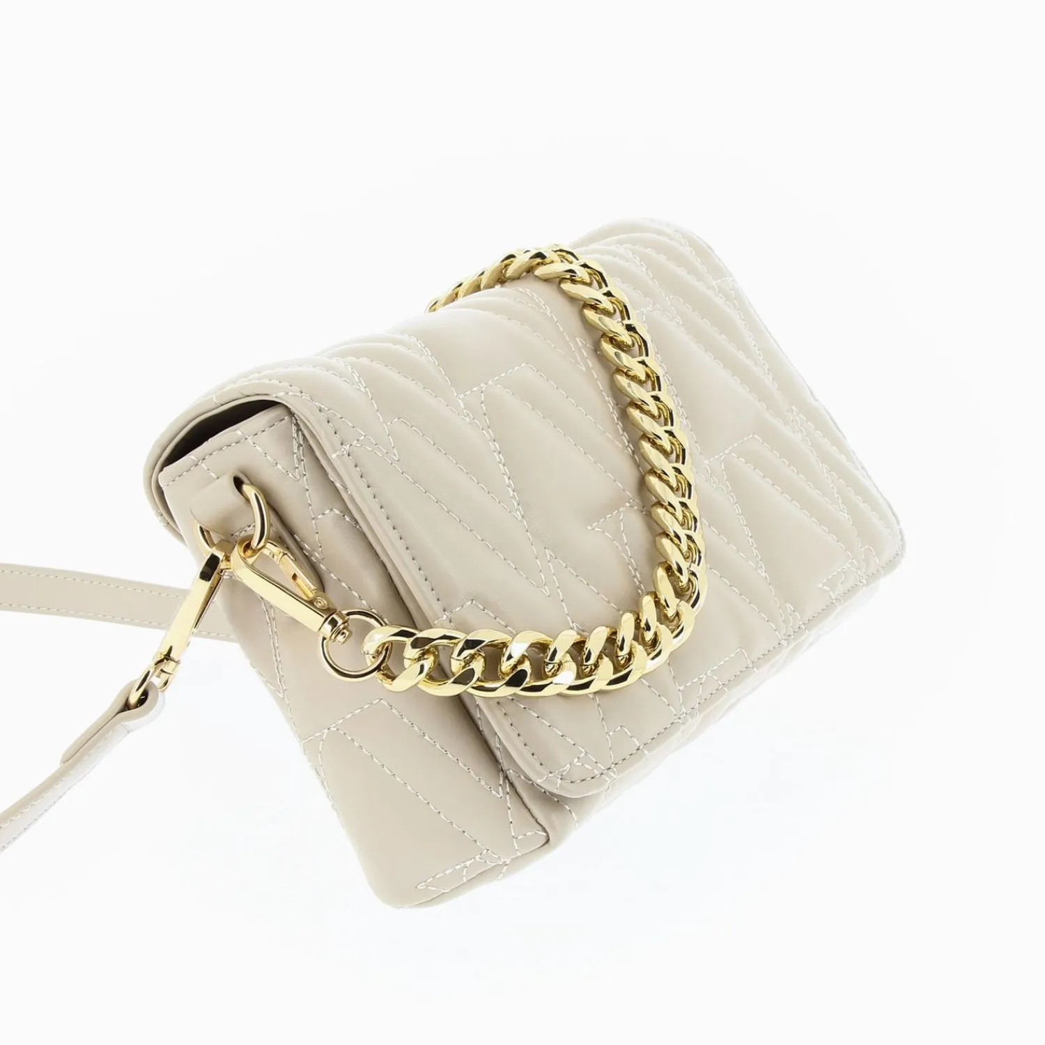 Vanessa Wu Sacs>Sac Matelasse Noelie Monogrammes Beige
