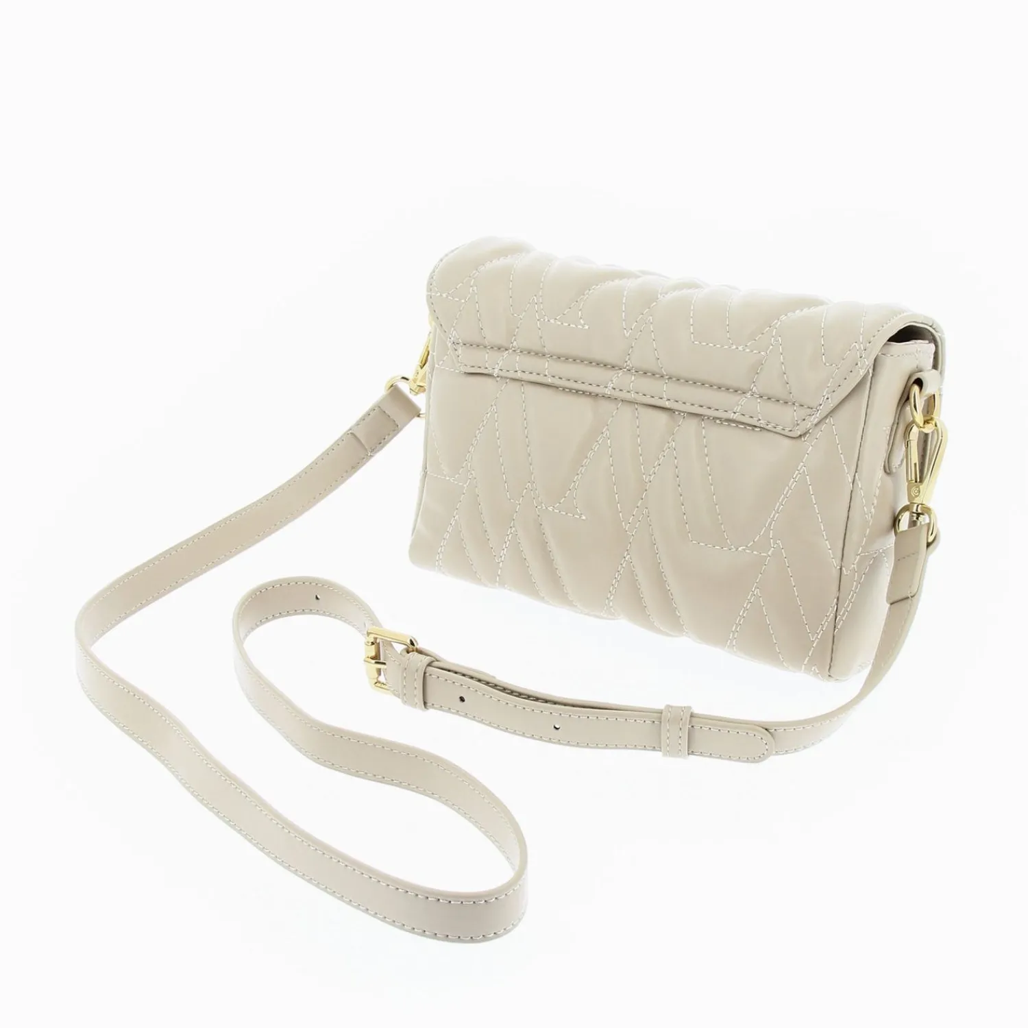 Vanessa Wu Sacs>Sac Matelasse Noelie Monogrammes Beige