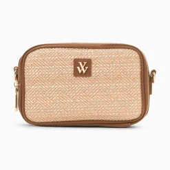 Vanessa Wu Sacs>Sacoche Eryn Marron A Mini Pochette