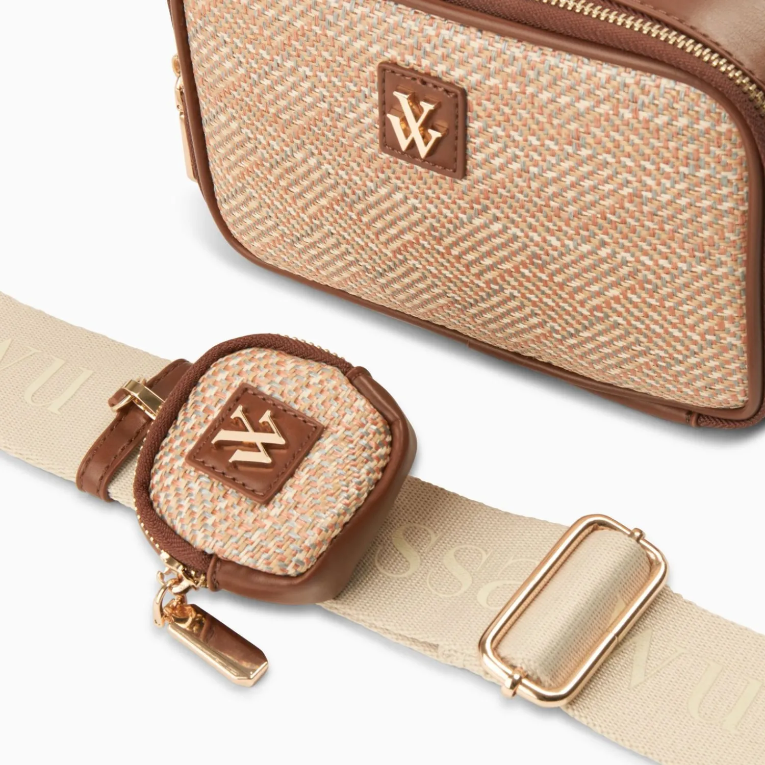 Vanessa Wu Sacs>Sacoche Eryn Marron A Mini Pochette