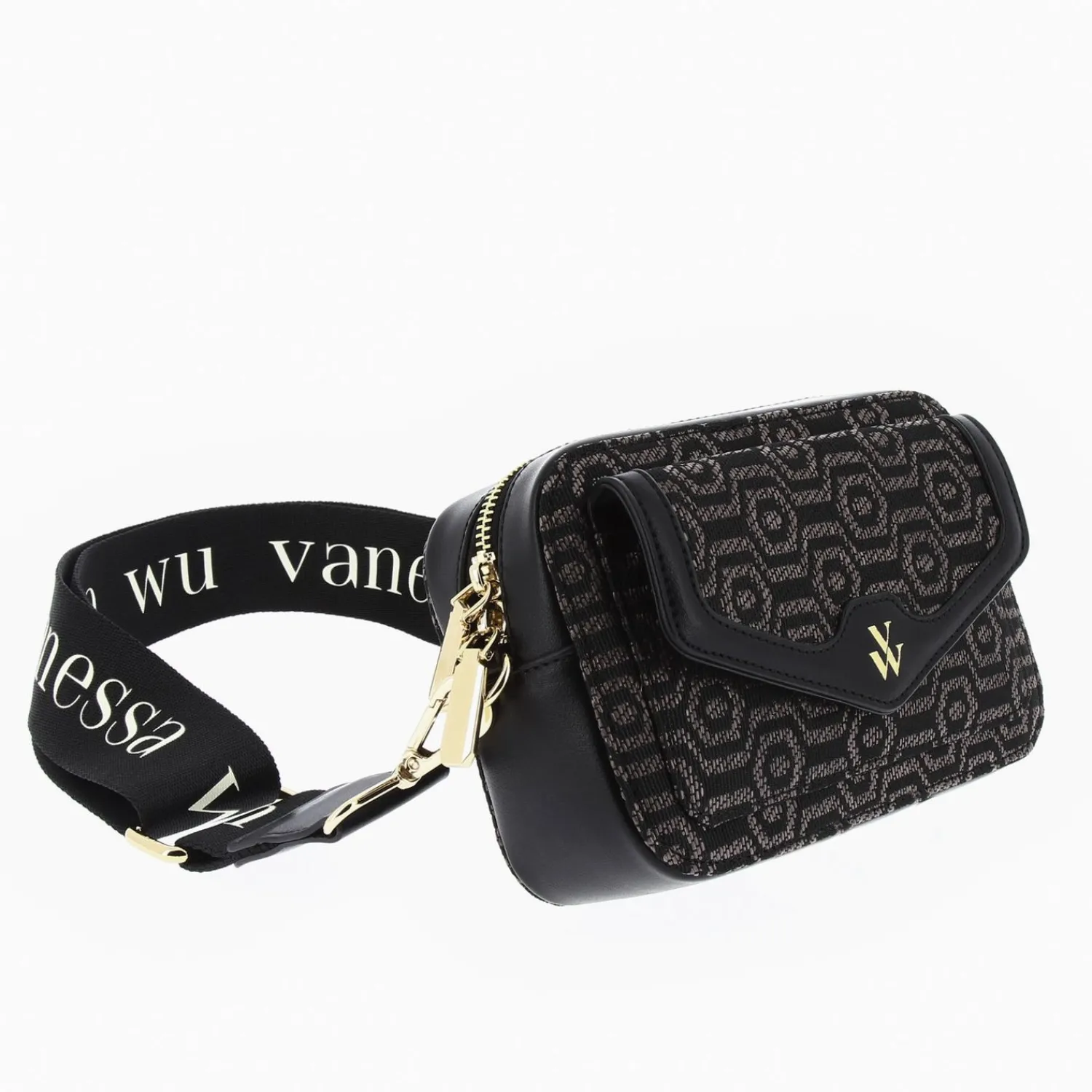 Vanessa Wu Sacs>Sacoche Naara Noire A Bandouliere