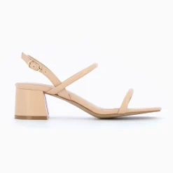 Vanessa Wu Sandales À Talon, Compensées>Sandales A Talon Minimalistes Oriane Nude