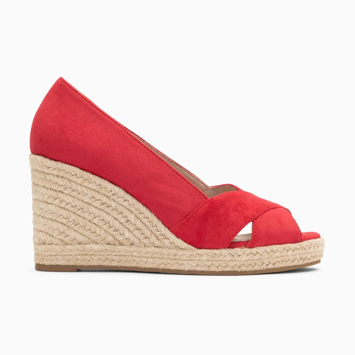Vanessa Wu Sandales À Talon, Compensées>Sandales Compensees Peep-Toe Leonie Framboise