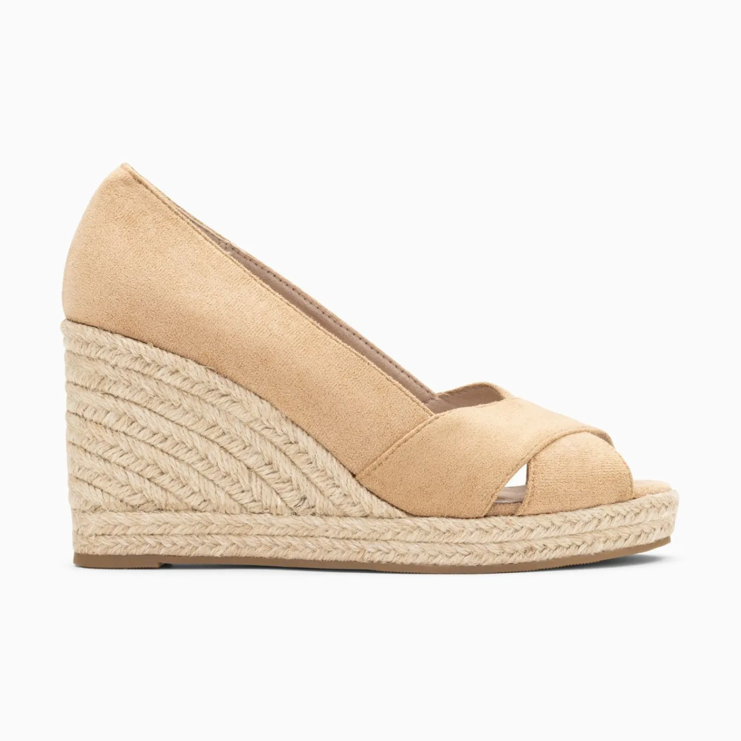 Vanessa Wu Sandales À Talon, Compensées>Sandales Compensees Peep-Toe Leonie Beiges