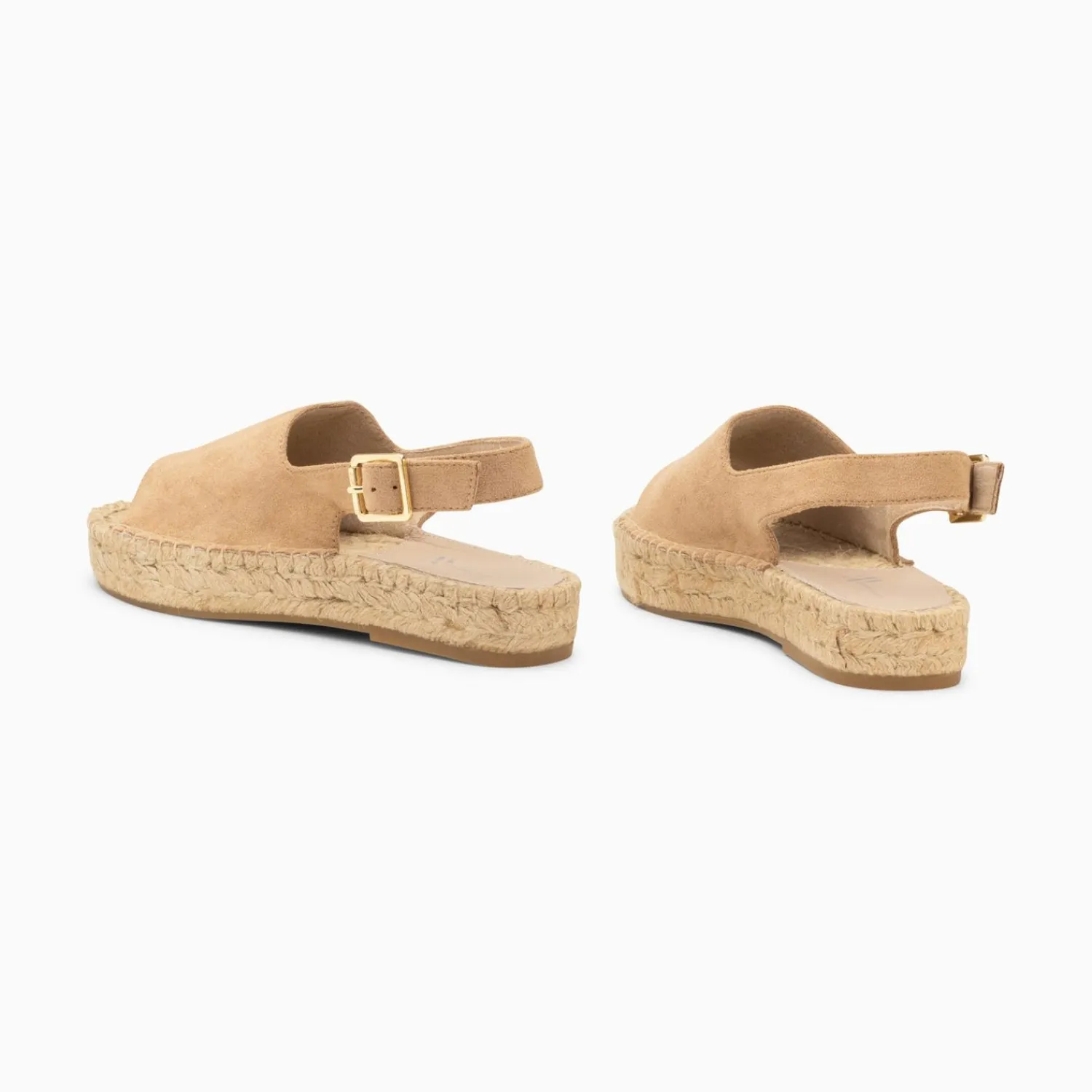 Vanessa Wu Sandales Plates>Sandales Marjolaine Beiges A Semelle Espadrille